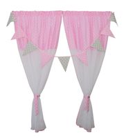 FIRANKA FIRANKI DZIECIĘCA bawełna grochy bombka