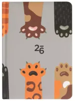 Kalendarz 2026 B6 Tygodniowy, Łapki