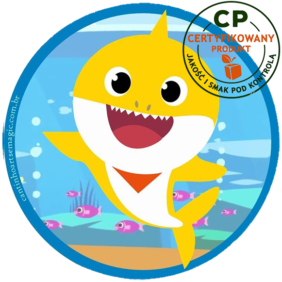 Opłatek na tort Baby Shark zdjęcie 1
