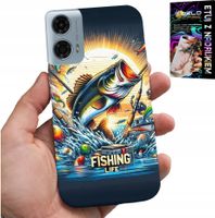 ETUI DO MOTOROLA G24 / G04 - WZORY DLA WĘDKARZA, RYBY, DORSZ, ŁOSOŚ
