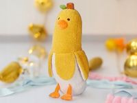 2 x Kaczka Bananowa Poduszka Pluszowa Zabawka MASKOTKA MIŚ PRZYTULANKA 70cm
