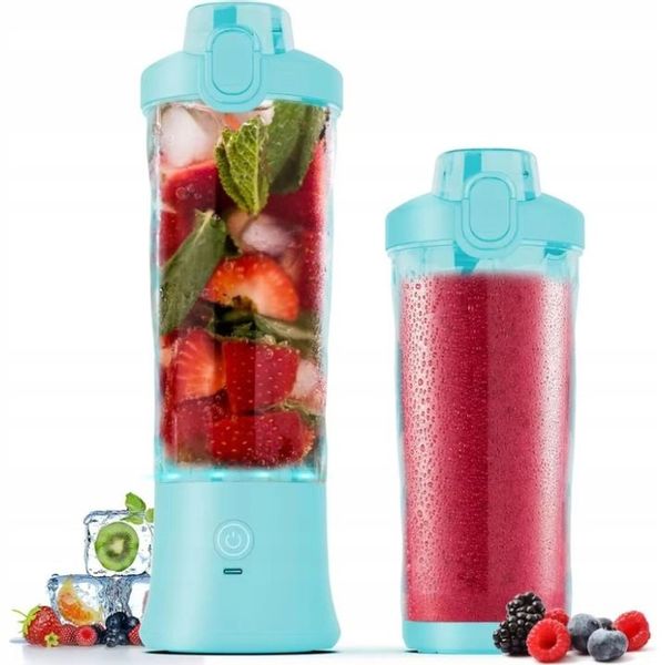 BLENDER SHAKER TURYSTYCZNY DIODY LED USB-C AKUMULATOR 600ML BEZPRZEWODOWY zdjęcie 7