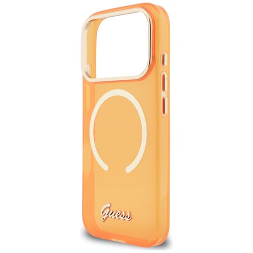 etui guess iml script metal magsafe do   iphone 17 pro pomarańczowy na Arena.pl