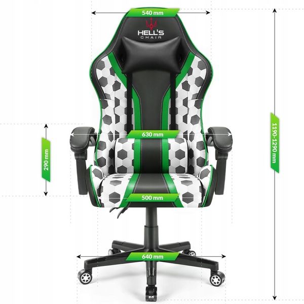 FOTEL GAMINGOWY DLA GRACZA BIUROWY HELL'S zdjęcie 3