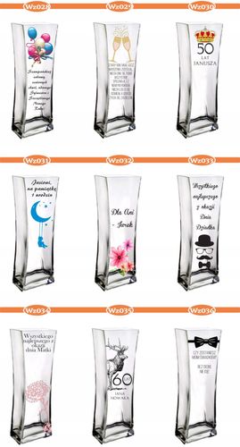 Elegancki wazon z nadrukiem dla babci i dziadka na Arena.pl