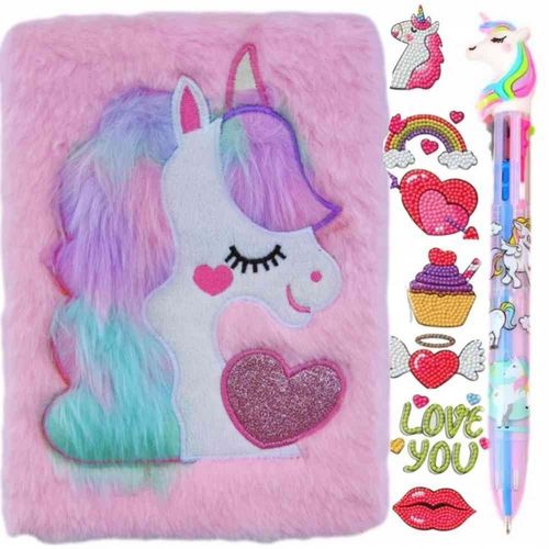 PAMIĘTNIK JEDNOROŻEC+ HAFT DIAMENTOWY DŁUGOPIS NOT na Arena.pl