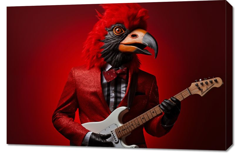 Obraz 90x60cm Zwierzęcy Rock'n'Roll zdjęcie 1