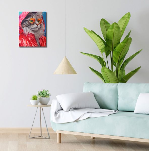 Obraz 30x40cm Kot w Stylu zdjęcie 2