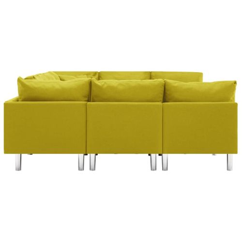 Sofa Modułowa, Tkanina, Żółta na Arena.pl