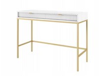 Biała Toaletka złote nogi 104 cm NELI PK Czarna Szara