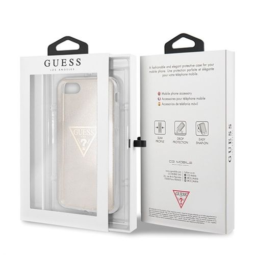 Guess Solid Glitter Triangle - Etui iPhone 8 / 7 (Gold) na Arena.pl