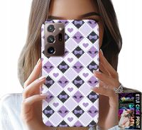 ETUI DO SAMSUNG NOTE 20 ULTRA - MODNE SERCA KOKARDKI KOKARDA + FOLIA