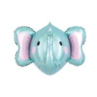 Balon foliowy trójwymiarowy słoń safari 3D, 59 x 51 cm