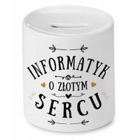 Dla Informatyka Skarbonka Na Urodziny Na Prezent Z Nadrukiem Ze Zdjęciem