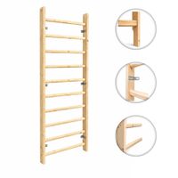 Drewniana Drabinka Gimnastyczna UNDERFIT 220x80 cm Puzzel Lite Drewno