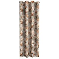 Zasłona na przelotkach LARI 140X250 kwiaty brązowe