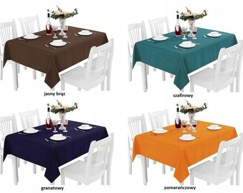 OBRUS GŁADKI MATOWY PRACTICAL 140x200 GRUBY KOLORY na Arena.pl