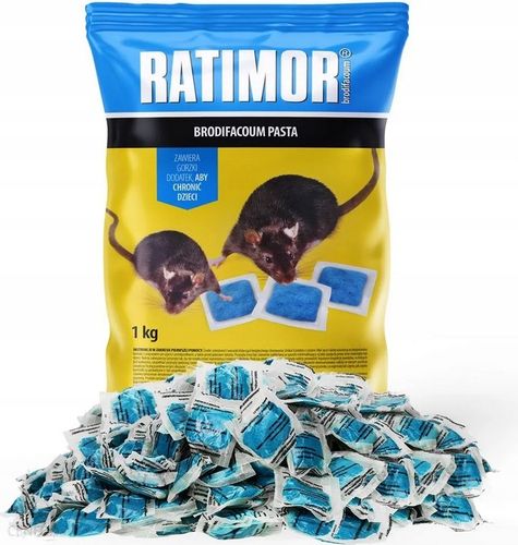 RATIMOR PASTA 1KG MYSZY I SZCZURY Brodifacum na Arena.pl