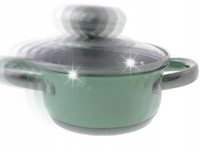 GARNEK Stalowy 5xDNO z POKRYWKĄ 8,2L 26cm 9133