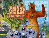 Puzzle Grizzy i Lemingi