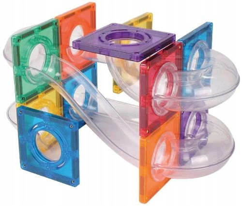 CLEVERCLIXX KLOCKI MAGNETYCZNE TOR WYŚCIGOWY KULODROM BALL RUN 60 EL. na Arena.pl