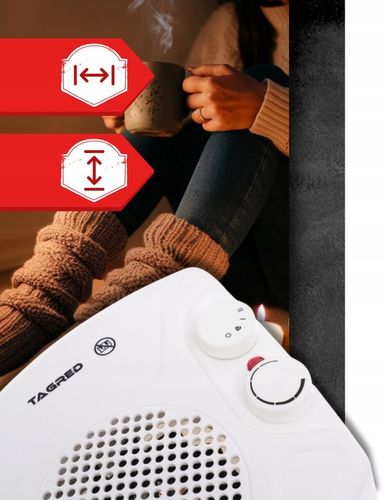 Farelka Elektryczna Termowentylator Grzejnik Ciepło Nawiew Zimno 2000W na Arena.pl