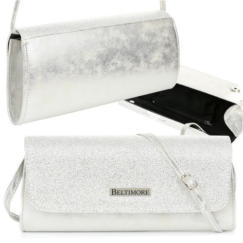 Srebrna Damska Torebka Kopertówka wieczorowa Beltimore W20 na Arena.pl