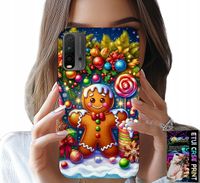 ETUI DO XIAOMI REDMI 9T - PIERNIK, CUKIERKOWE WZORY ŚWIĘTA + SZKŁO