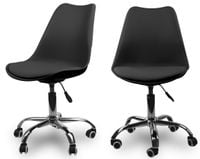 KRZESŁO OBROTOWE FOTEL MŁODZIEŻ DZIECI NOWOCZESNY Kolor: Czarny