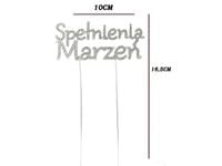 Topper na tort z cyrkoniami, Spełnienia marzeń, srebrny
