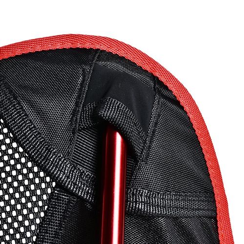 KRZESŁO TURYSTYCZNE SKŁADANE WĘDKARSKIE KEMPINGOWE CZERWONE na Arena.pl