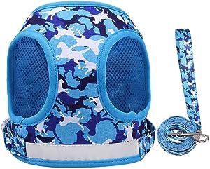 Szelki dla Psa ze Smyczą Regulowane M Niebieska na Arena.pl