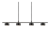 Lampa wisząca nad stół Clyde 2010813003 Nordlux ściemnialna czarna