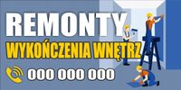 BANER REKLAMA 200x100 REMONTY WYKOŃCZENIA WNĘTRZ Twoja Reklama Logo