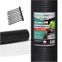 SIATKA NA KRETY 2x200m POLSKA 30g POD TRAWNIK PRZECIW KRETOM NORNICE