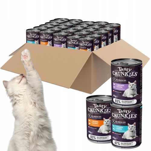 Tasty Chunkies GRAIN-FREE dla KOTA kawałki MIX smaków zestaw 30x415g na Arena.pl