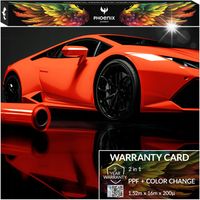 Kolorowa Folia PPF Phoenix Protect Zmiana Koloru Auta Gloss Lava Orange