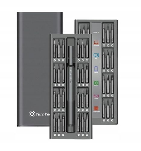 Śrubokręt precyzyjny TurnTech z zestawem końcówek 48 in 1 ALU na Arena.pl
