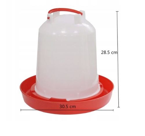 POIDŁO KARMNIK DLA DROBIU KUR GĘSI KACZEK 6L 6KG na Arena.pl