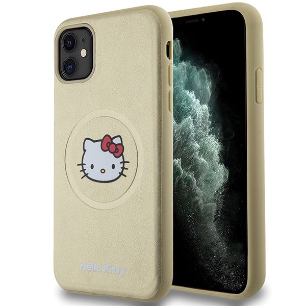 Etui Hello Kitty do iPhone 11, iPhone XR, Złoty, MagSafe zdjęcie 1