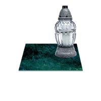 SZKLANA PODSTAWKA POD ZNICZE Z DEDYKACJĄ 30x30cm Farba 44f