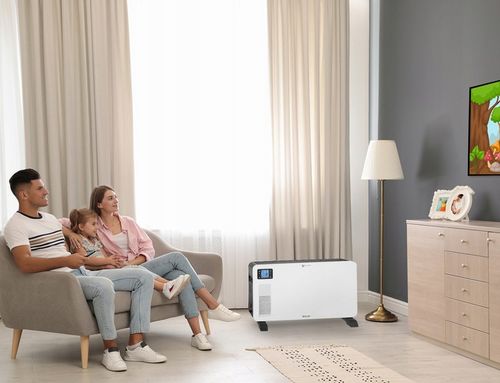 Grzejnik elektryczny Konwektorowy DOTYKOWY PANEL LCD TERMOSTAT PILOT na Arena.pl