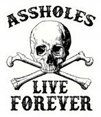 Naklejka Wlepa Dupki Żyją Wiecznie Assholes Live Forever JDM Tuning do Auta