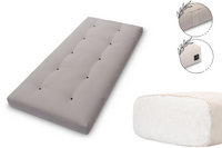 Materac 90x200 Bawełniany - Pascall Futon Comfort Natural - Szary