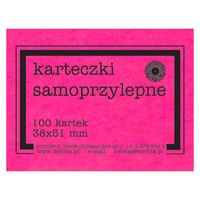 karteczki samoprzylepne różowe FLUO 38x51 mm