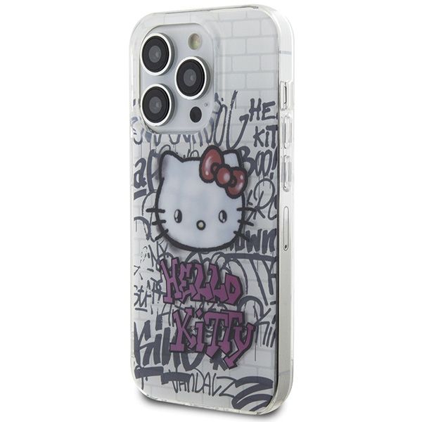 Etui Hello Kitty do iPhone 15 Pro, Biały zdjęcie 2