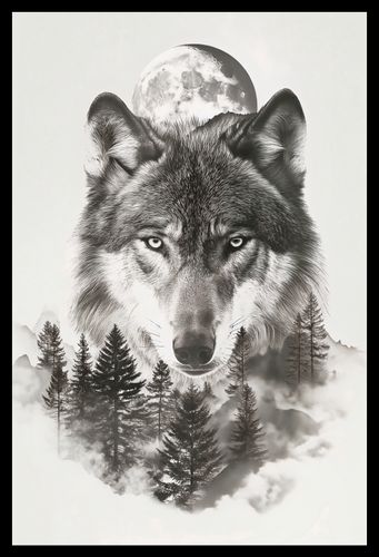 Plakat 30x45cm Wilczy Duch Lasu na Arena.pl