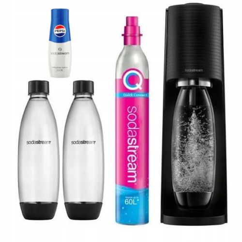saturator SodaStream Terra czarna 2 butelki koncentrat + syrop Pepsi na Arena.pl
