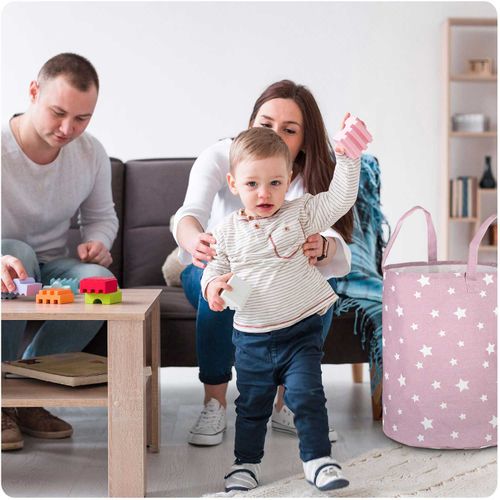 Kosz na zabawki Nukido - różowy na Arena.pl