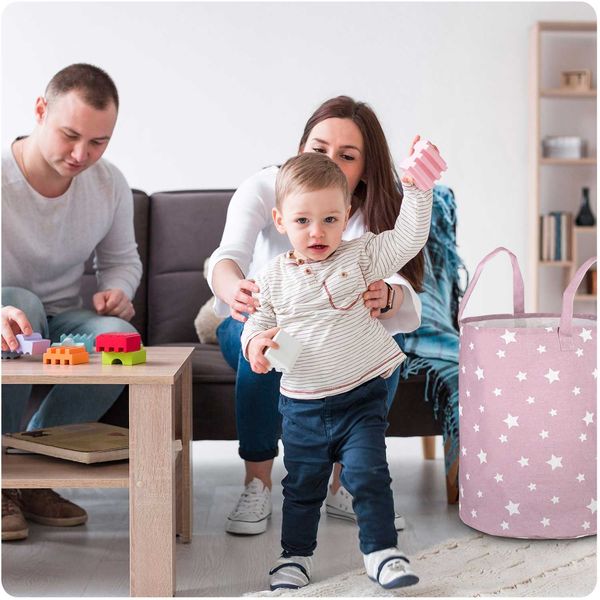 Kosz na zabawki Nukido - różowy zdjęcie 8